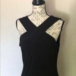 Black cocktail sleeveless dress 18” bust line